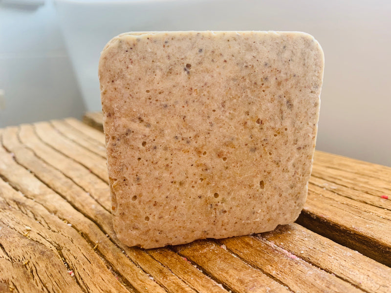 Oatmeal, Ground Seeds and Cocoa Butter Body Buffer Exfoliating Bar - AVA FROST