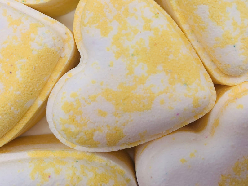 Marshmallow Love Heart Bath Bomb - AVA FROST