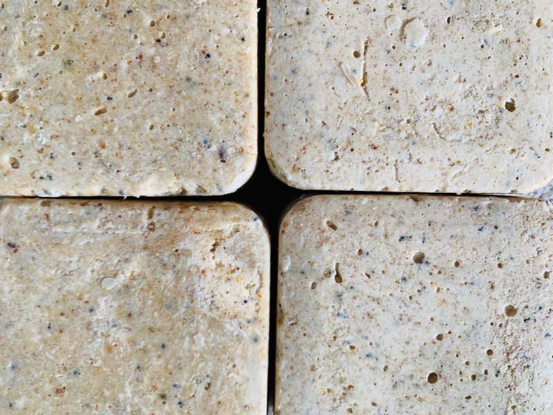 Oatmeal, Ground Seeds and Cocoa Butter Body Buffer Exfoliating Bar - AVA FROST